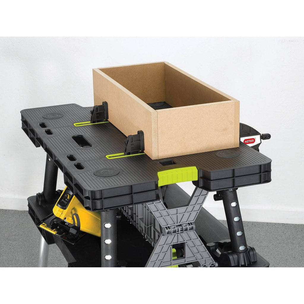 Compact Portable Folding Work Table with Clamps G399173