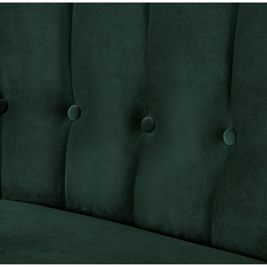 Orange Tufted Settee F40551