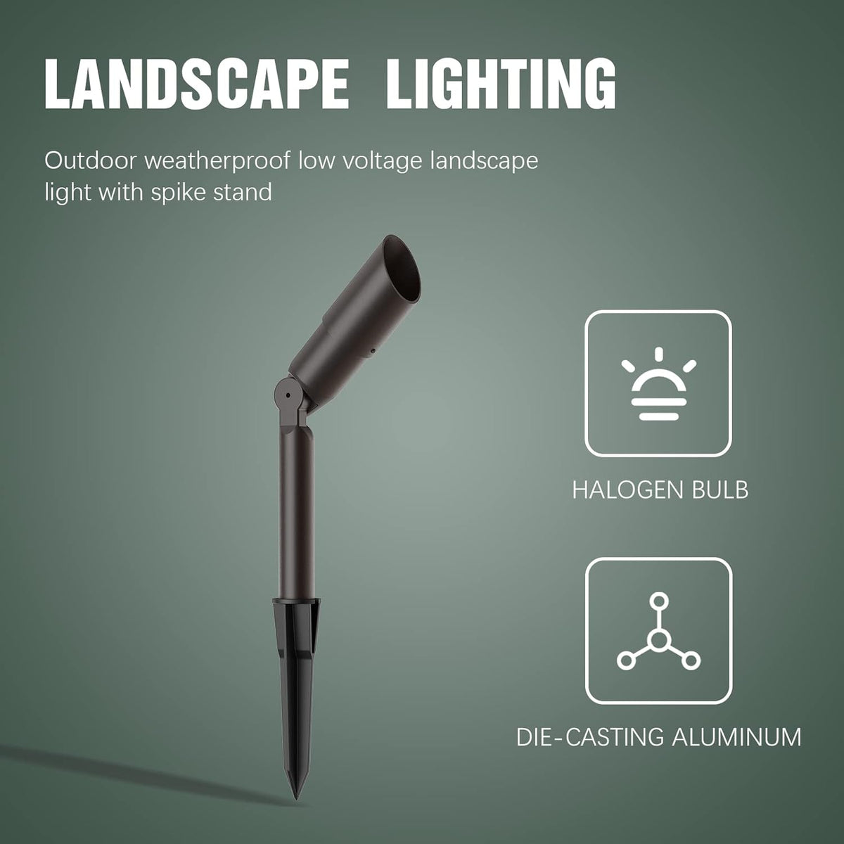 Low Voltage 20 W 12V 176 Lumen 3000K Warm White Landscape Lights A1912