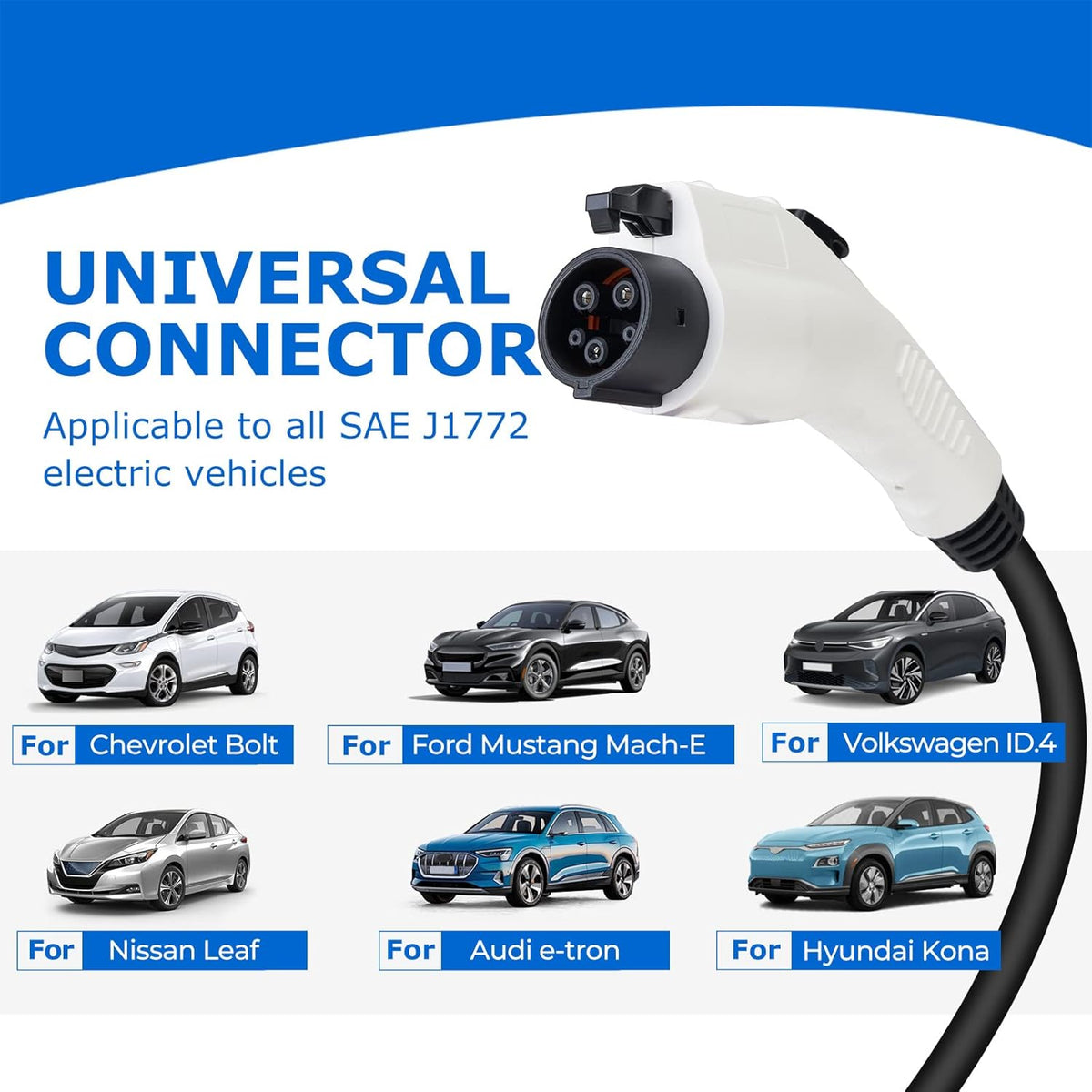 Portable EV Charger with 25 Feet Charging Cable N43921