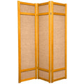 6 ft. Tall Jute Shoji Screen - 3 Panel - Honey Z785