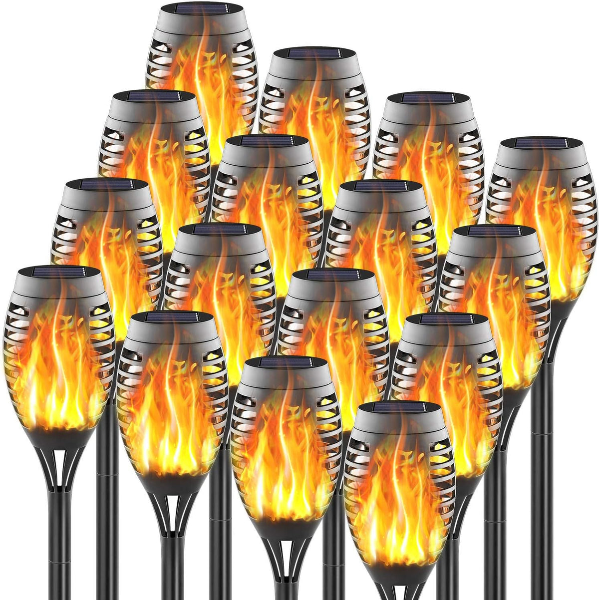 16 Pack Mini Solar Torch Lights Y387888