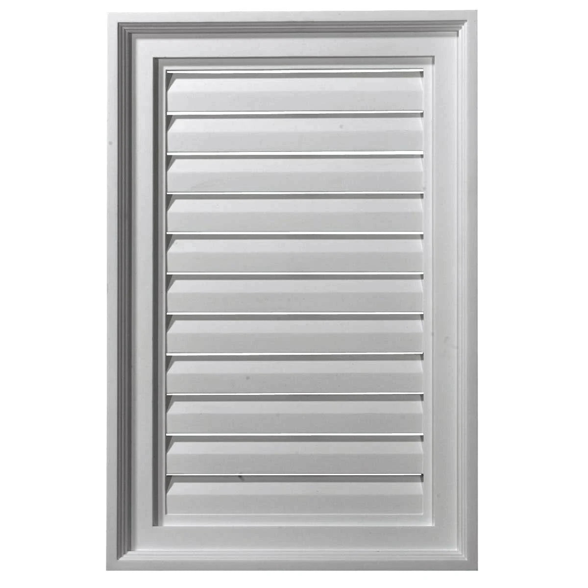 16 inchw x 18 inchh Vertical Urethane Gable Vent Louver M49057