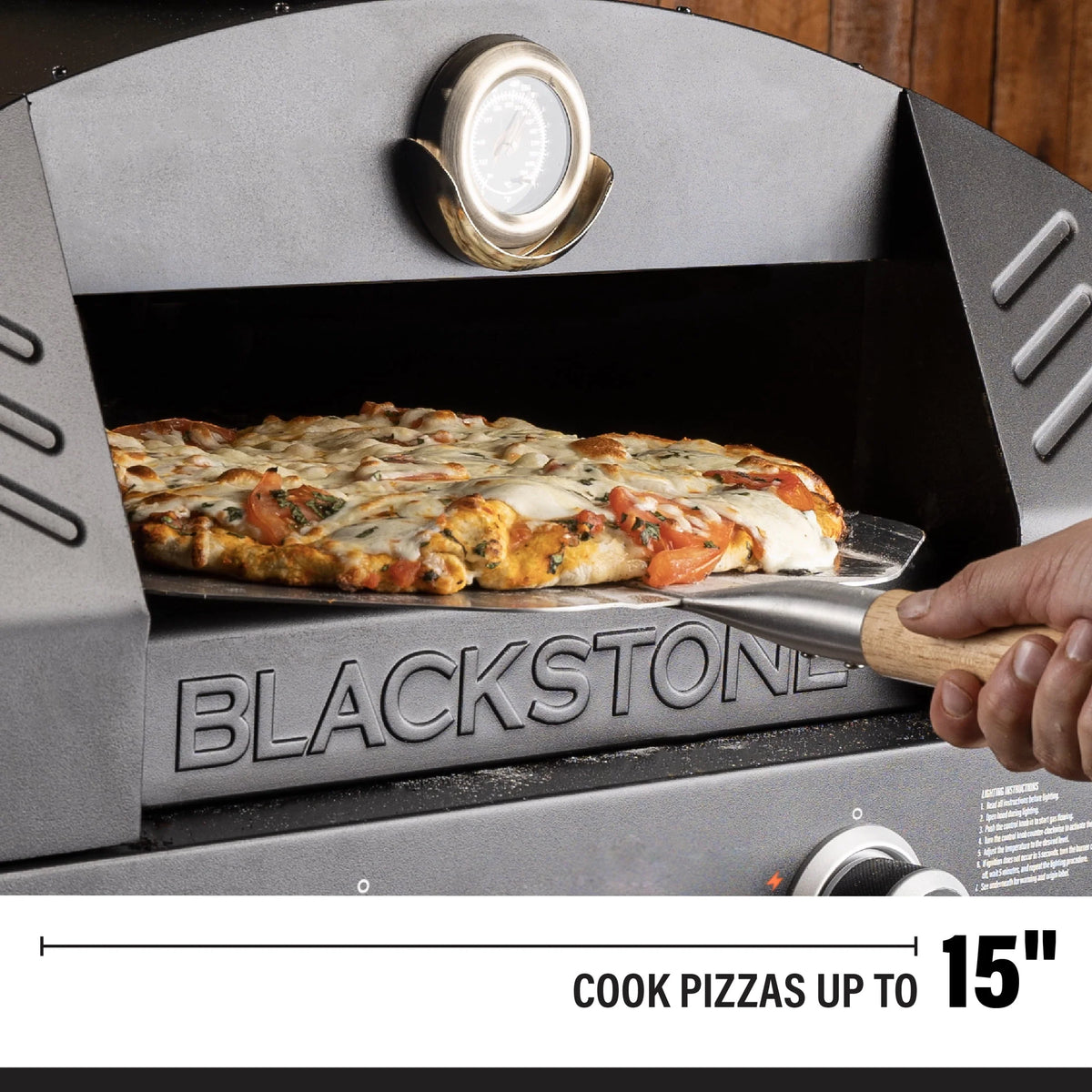 Tabletop Propane Pizza Oven with Two 15 Cordierite Stones F259495