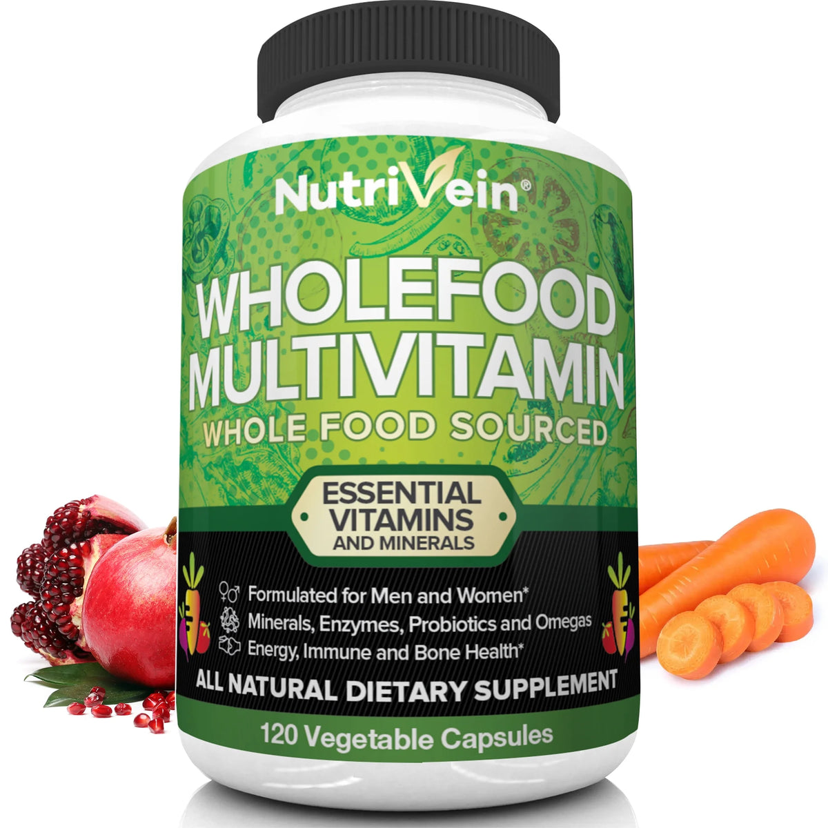 Whole Food Multivitamin - 120 Capsules K49635