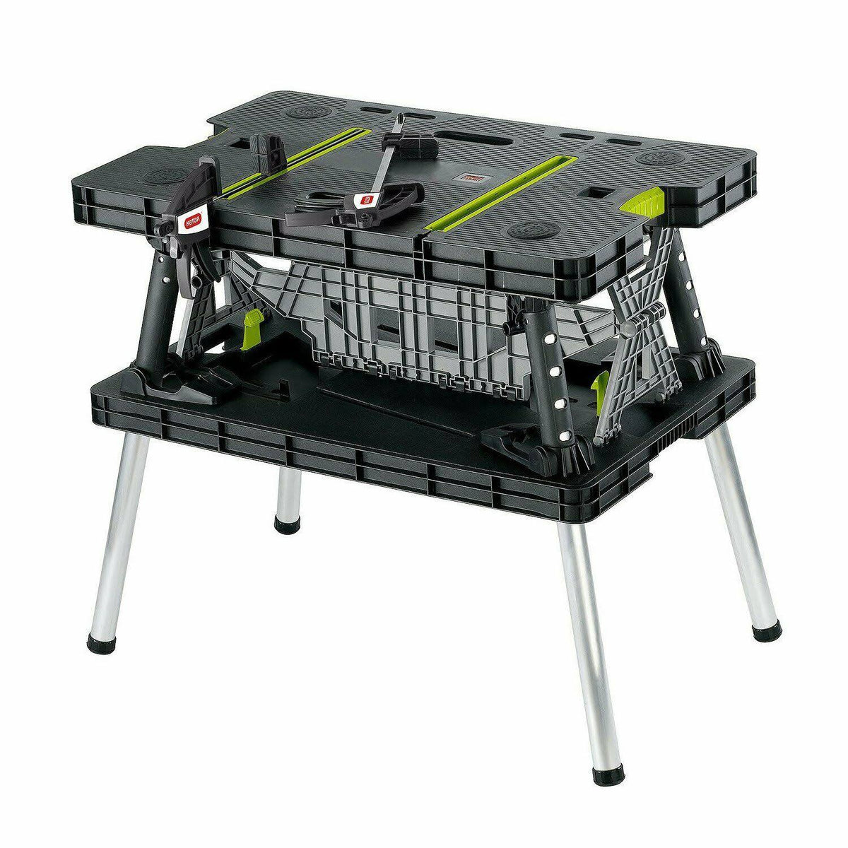 Compact Portable Folding Work Table with Clamps G399173