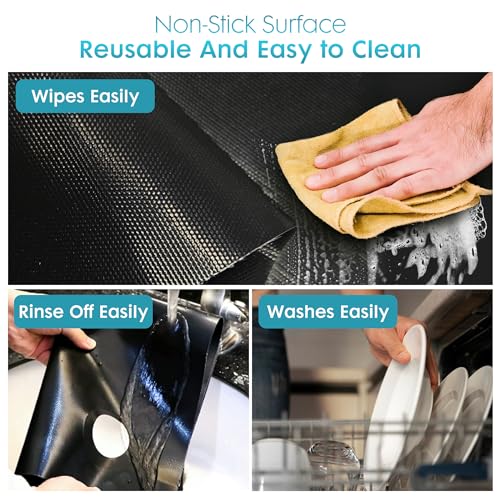 Reusable Non-Stick Stove Top Cover Guard With 2PCS Stove Gap Covers J15257