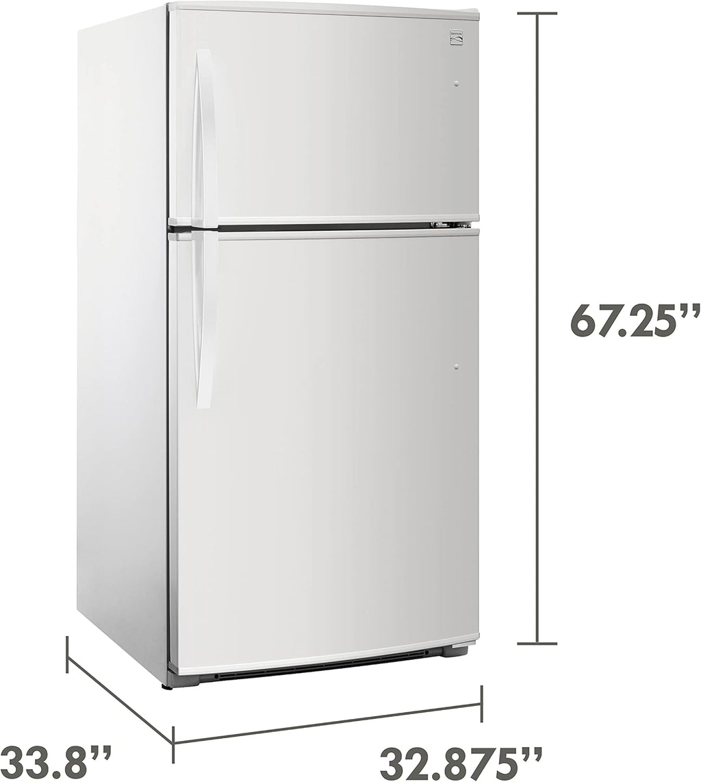 White 21 Cubic Ft. Top-Freezer Refrigerator Q444398