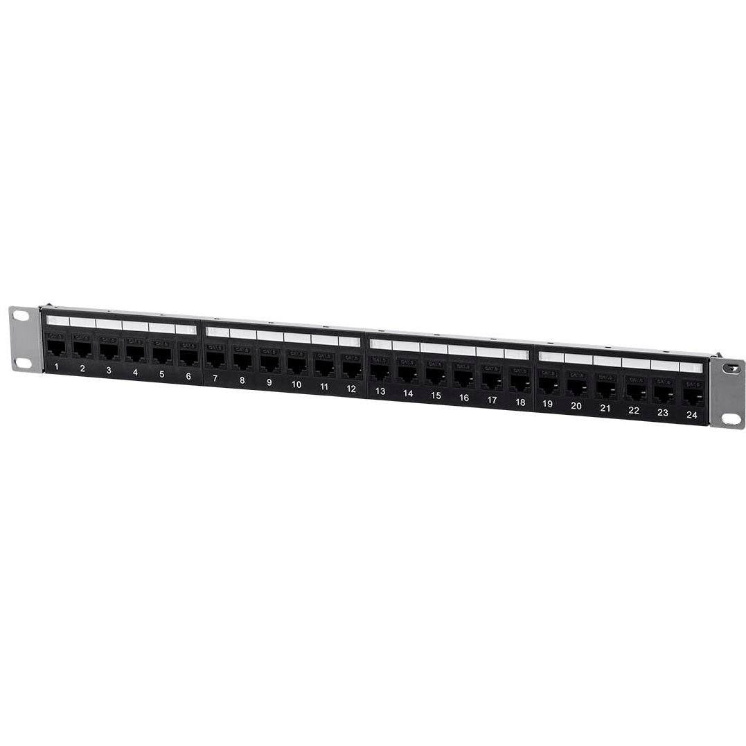 Cat6 1U Patch Panel with 24 Ports A111