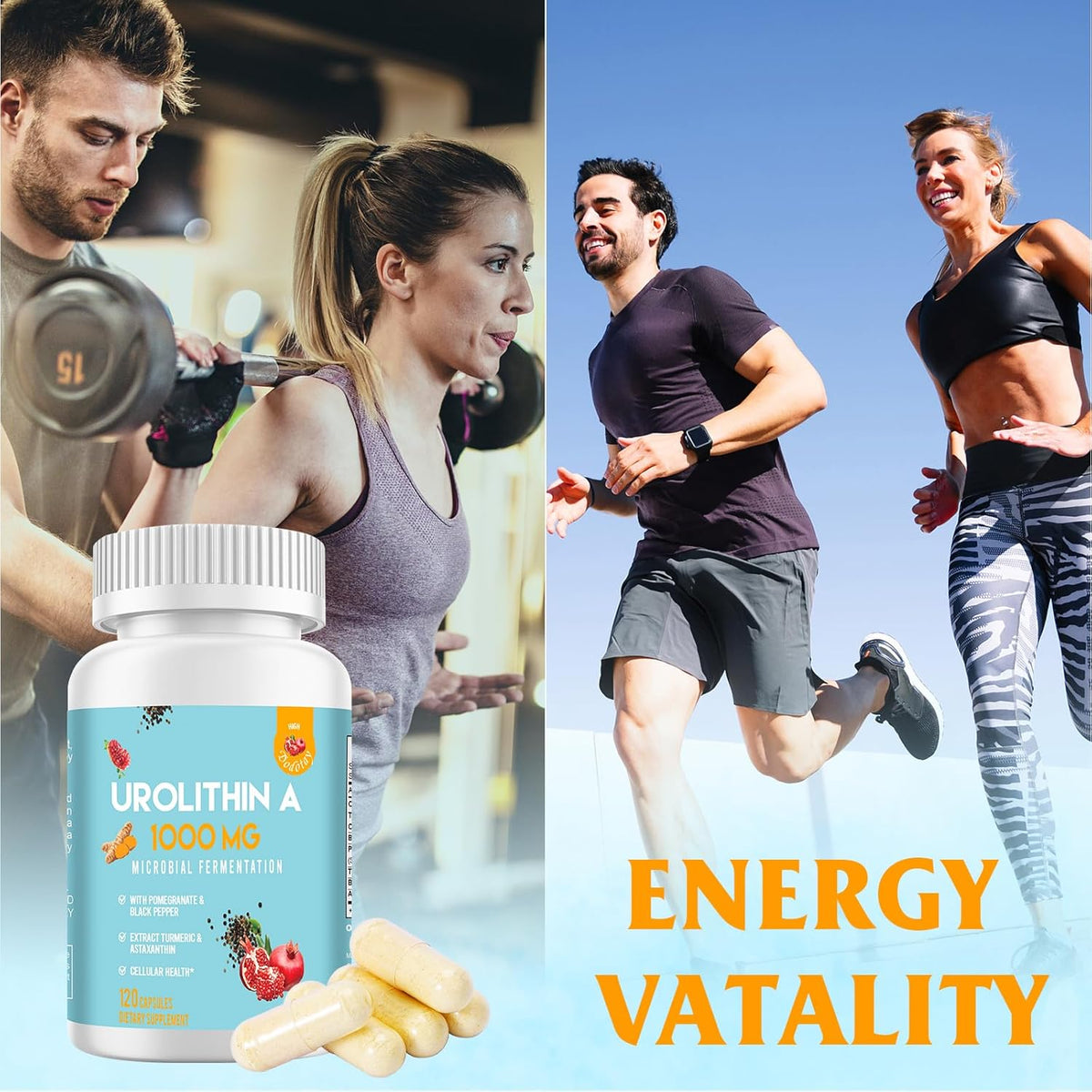1000mg Urolithin A 120 Capsules C857212
