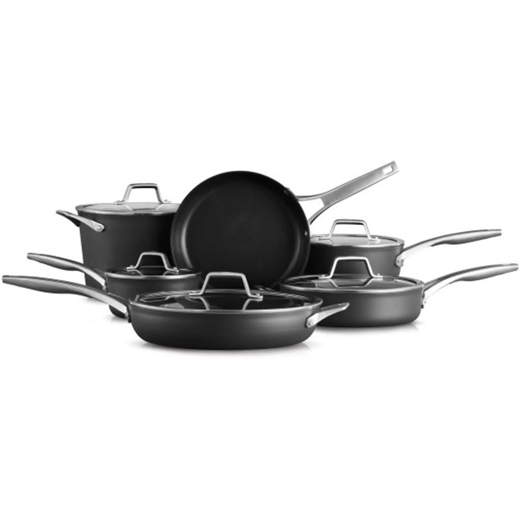11 Piece Hard Anodized Aluminum Nonstick Pots & Pans Set K716