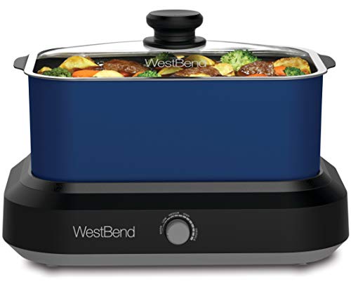 Red 5-Quart Non-stick Slow Cooker with Travel Lid and Thermal Carrying Case T535009