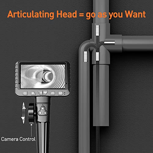 10FT Articulating Borescope Inspection Camera with Two-Way Steering H8954