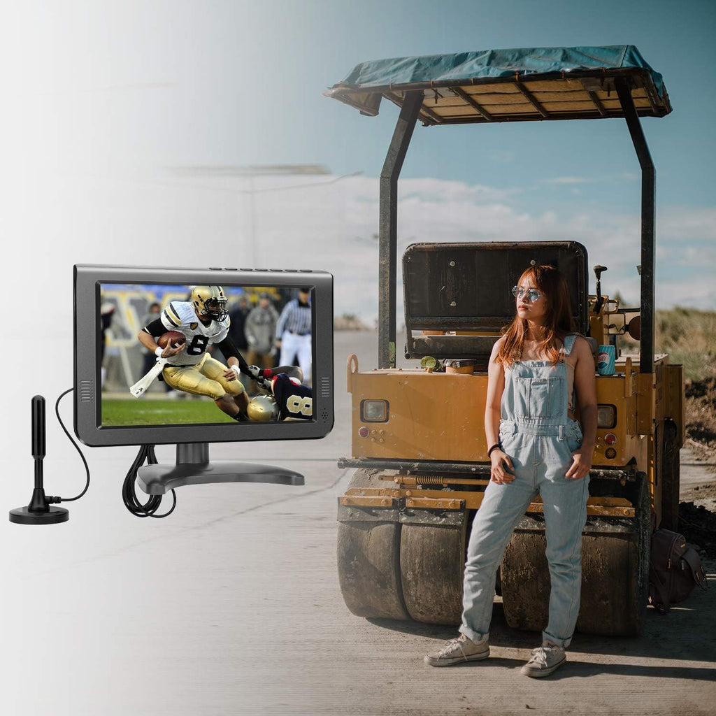 Portable TV with Rechargeable Battery, ATSC Digital Tuner, USB/TF Card Slot C7353