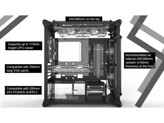 micro-ATX Gaming Case with Tempered Glass C961303