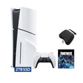 White Slim PS5 2TB Disc Edition Gaming Console with Wireless Controller C912
