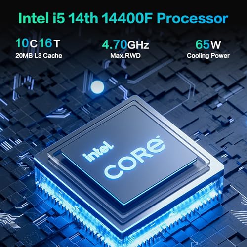 Intel Core i5 13400F RTX 5060 8G 32GB DDR4 RAM 1TB SSD ARGB Fan Gaming Desktop Computer Z139723