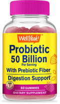 50 Billion Probiotics + Prebiotics Gummies with 12 Strains, 60 Gummies Q58366