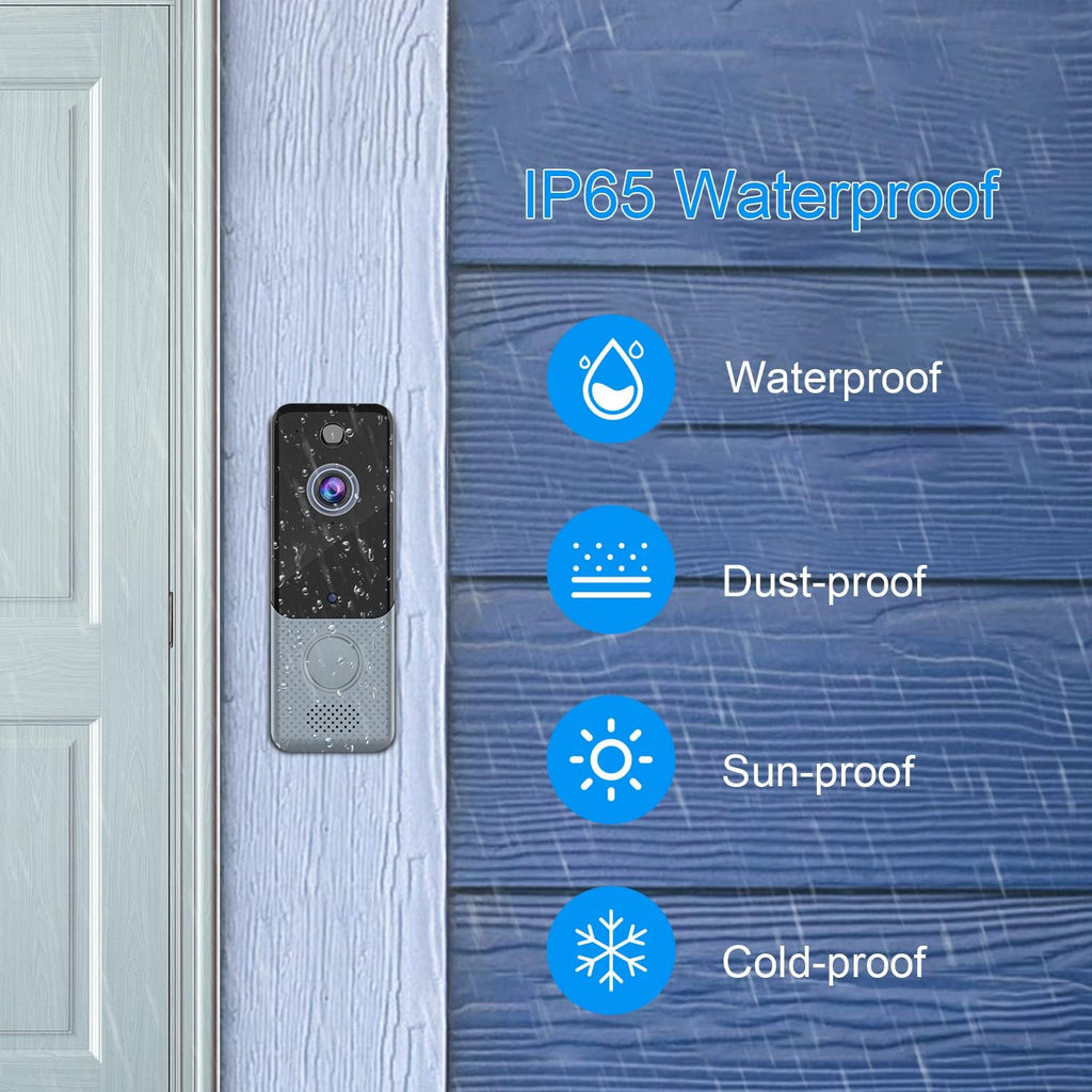 Wireless Video Doorbell Camera 1080P WiFi with Chime Z578707