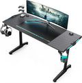 55 Inch Black Gaming Desk with USB Ports Z207621