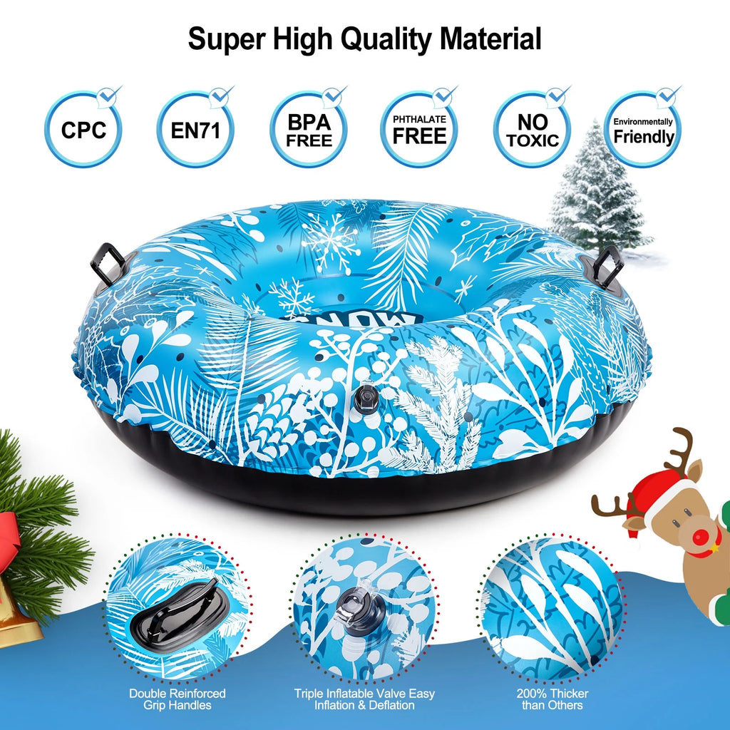 47-Inch Inflatable Snow Tube Sled X118