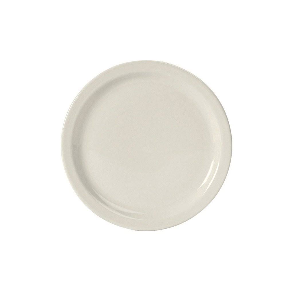 Pearl White Narrow Rim Plate Case of 24 X455168