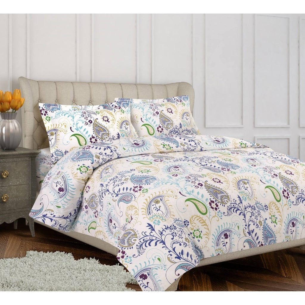 Flannel Printed 170 GSM Duvet Cover Set Queen Q6759
