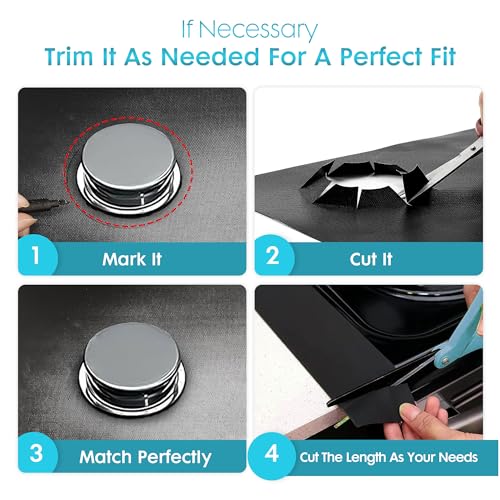 Reusable Non-Stick Stove Top Cover Guard With 2PCS Stove Gap Covers J15257