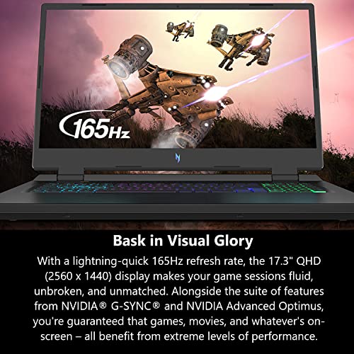 17.3" QHD 165Hz IPS Gaming Laptop with AMD Ryzen 7 7840HS, RTX 4060, 2TB SSD, 64GB RAM, Windows 11 Home D26325