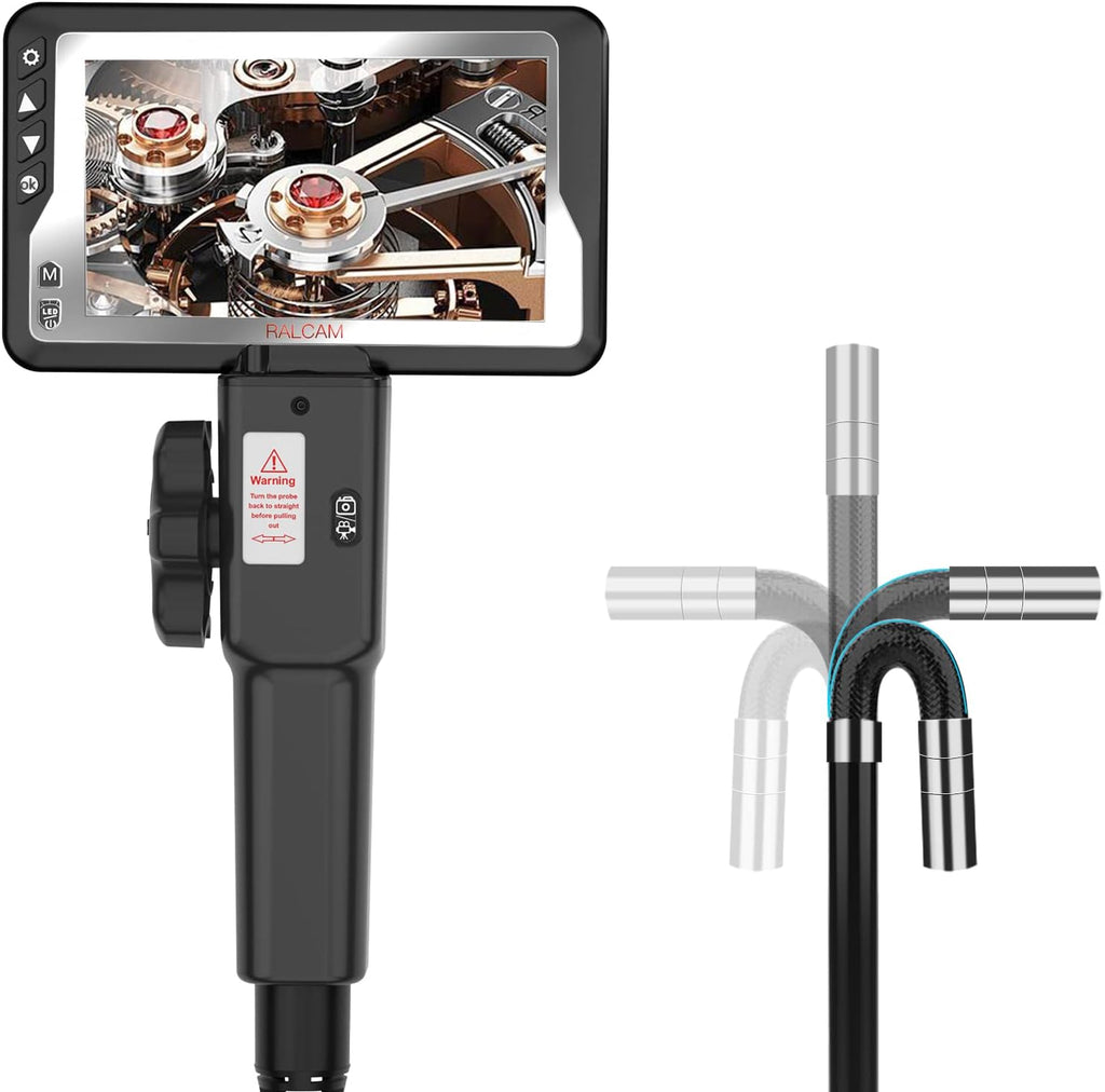 Articulating Borescope Inspection Camera with 4.5 IPS LCD E719823