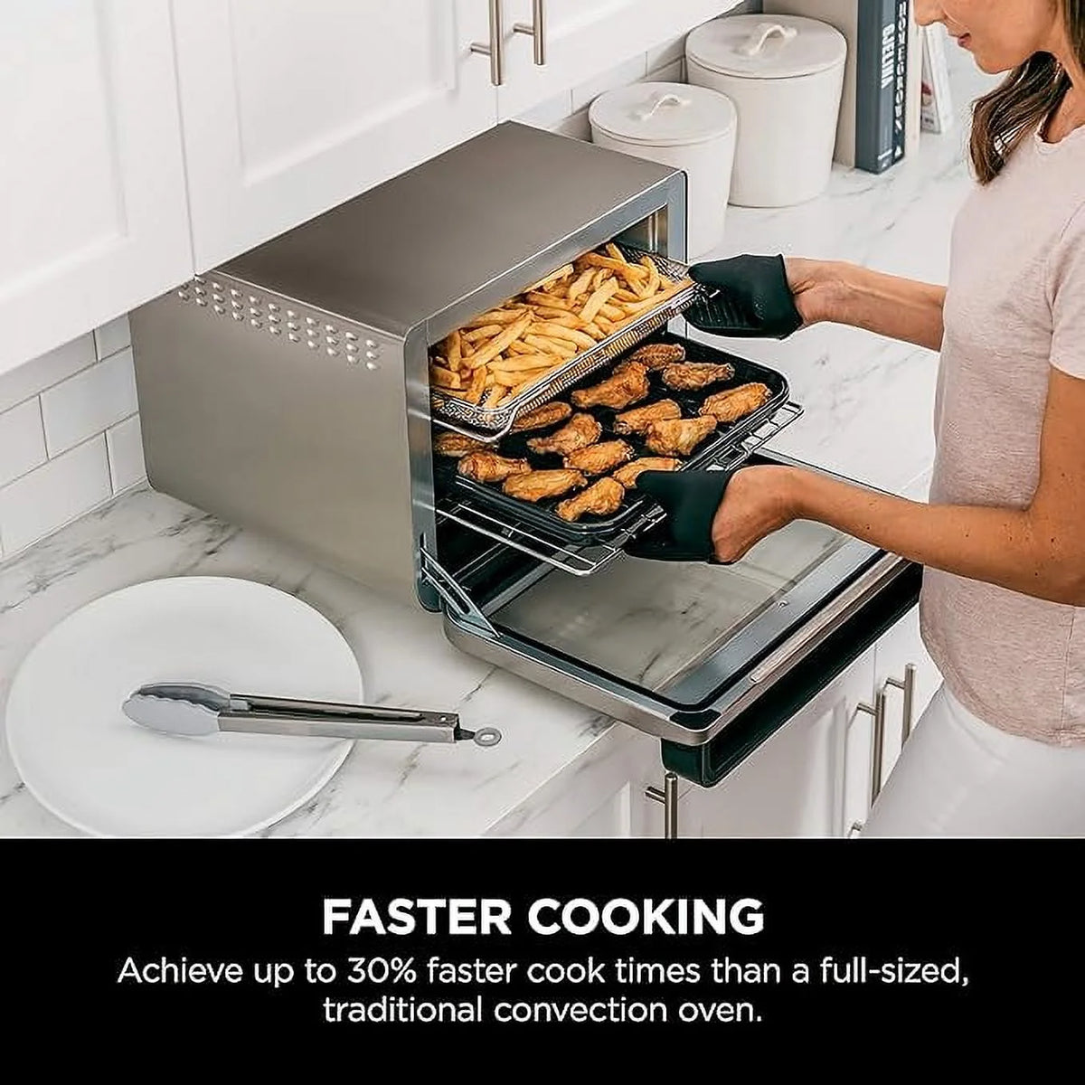 10-in-1 Air Fry Digital Toaster Oven Stainless Steel Z1528