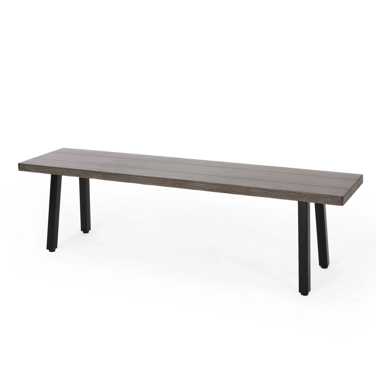 Aluminum and Steel Outdoor Dining Bench T273