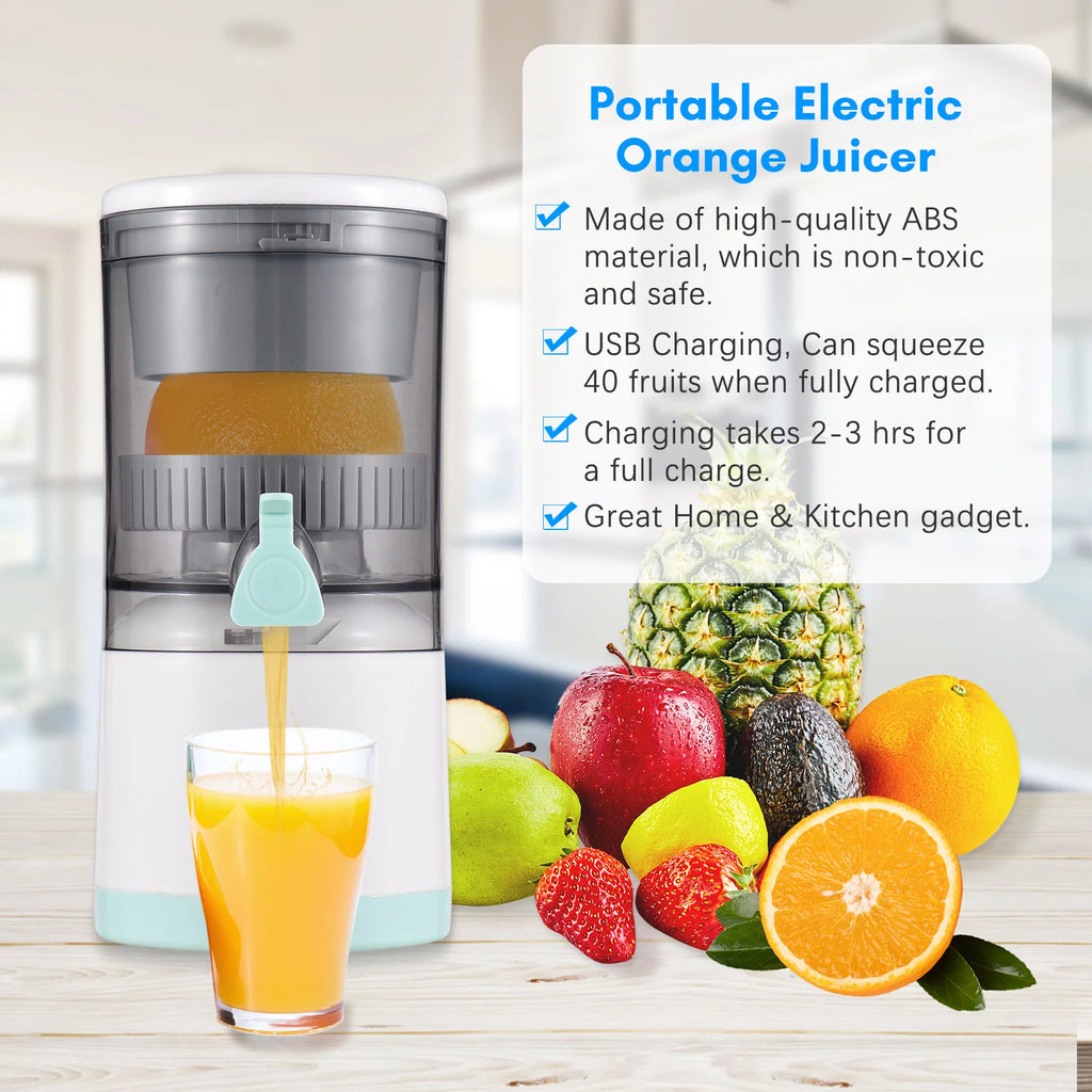 Electric Orange Juice Squeezer Portable Citrus Juicer I36423
