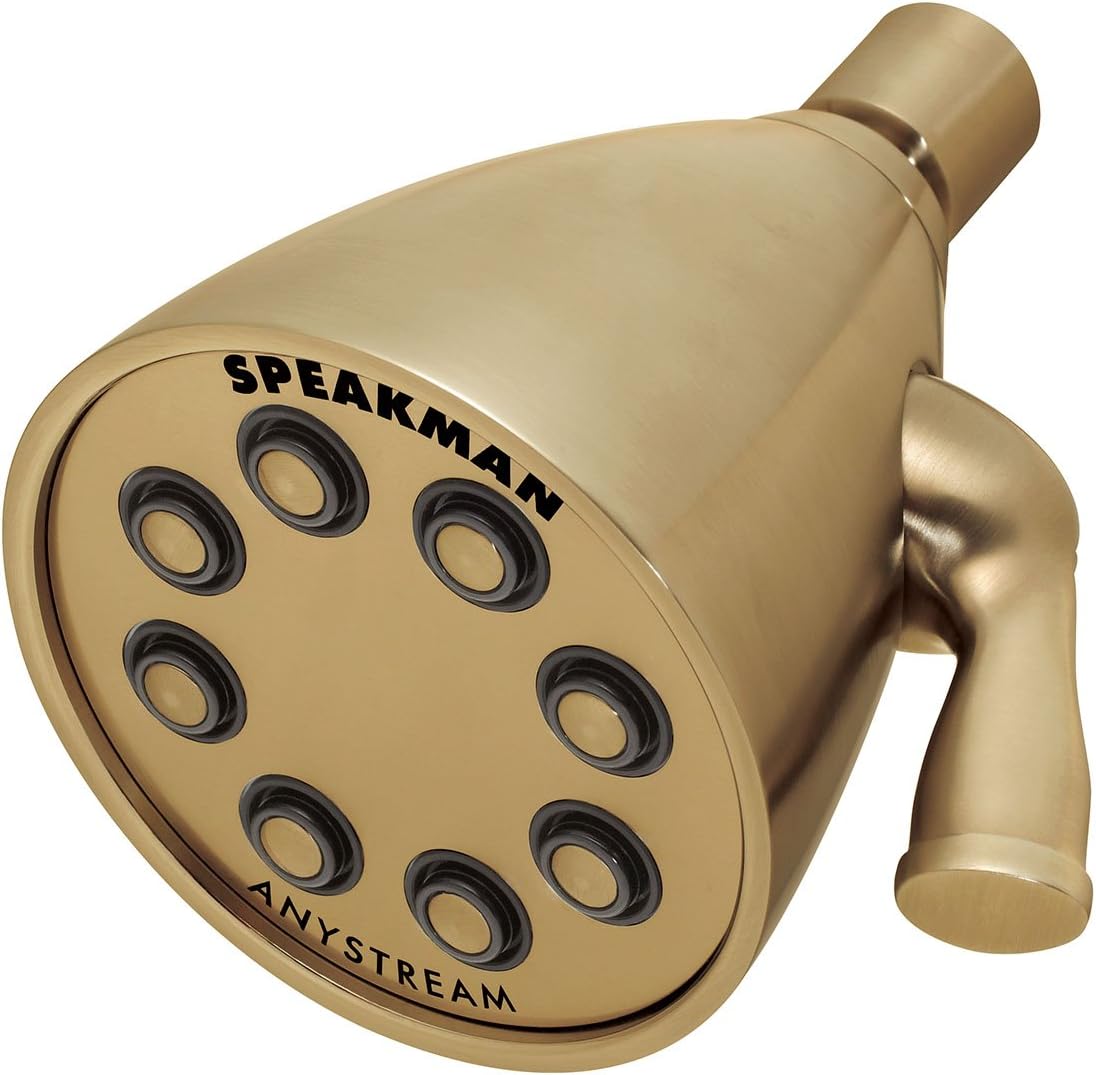 Polished Chrome Adjustable Solid Brass Shower Head W26300