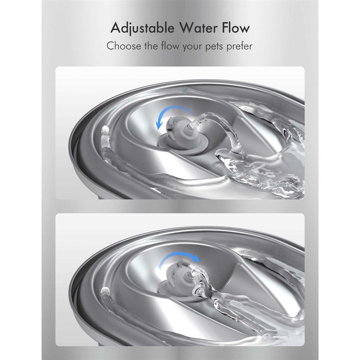 Cat Water Fountain Stainless Steel Q5667