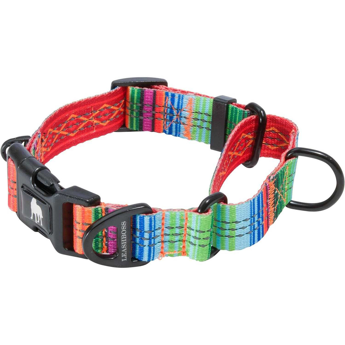 Patterned Fabric Martingale Dog Collar J70274