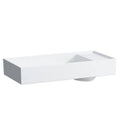 White Rectangular Wall Mount Bathroom Sink with One Tap Hole C82069