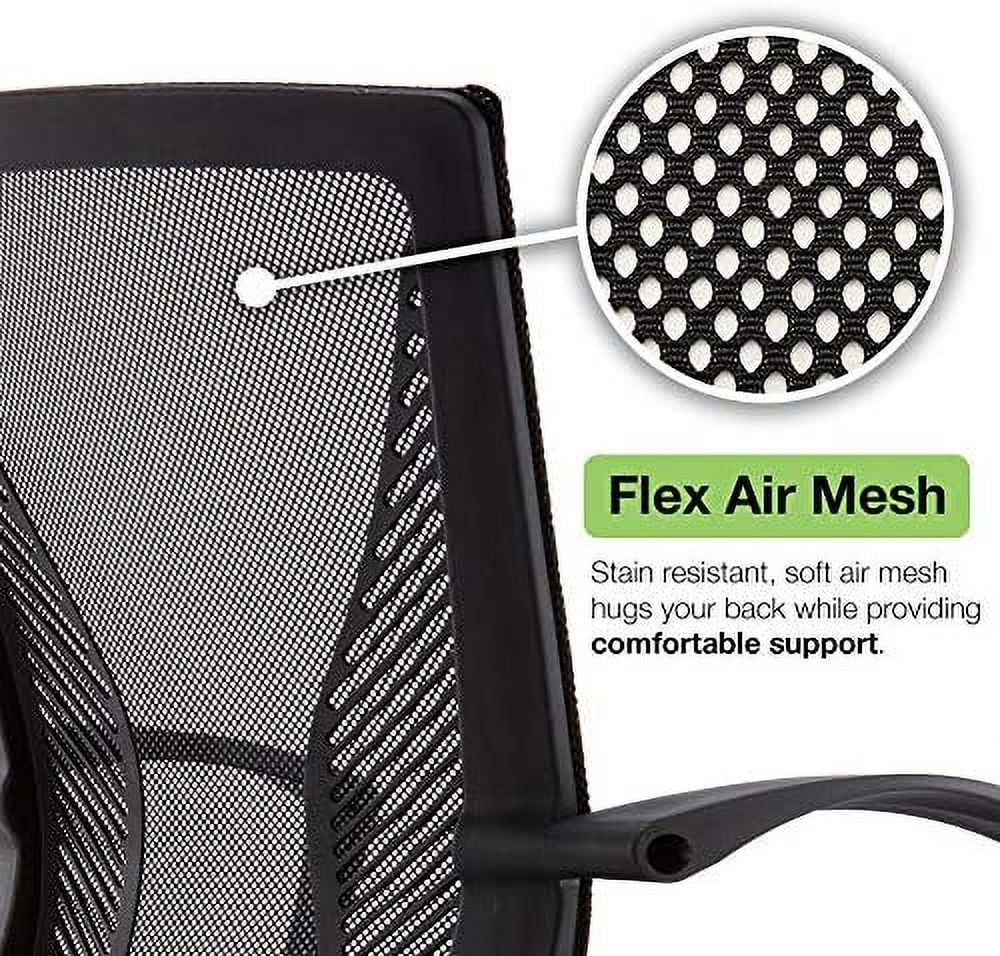 White Gray Mid-Back Office Chair J613965