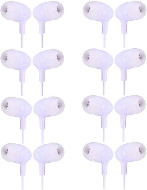 100 Pack White Bulk Earphones X296441
