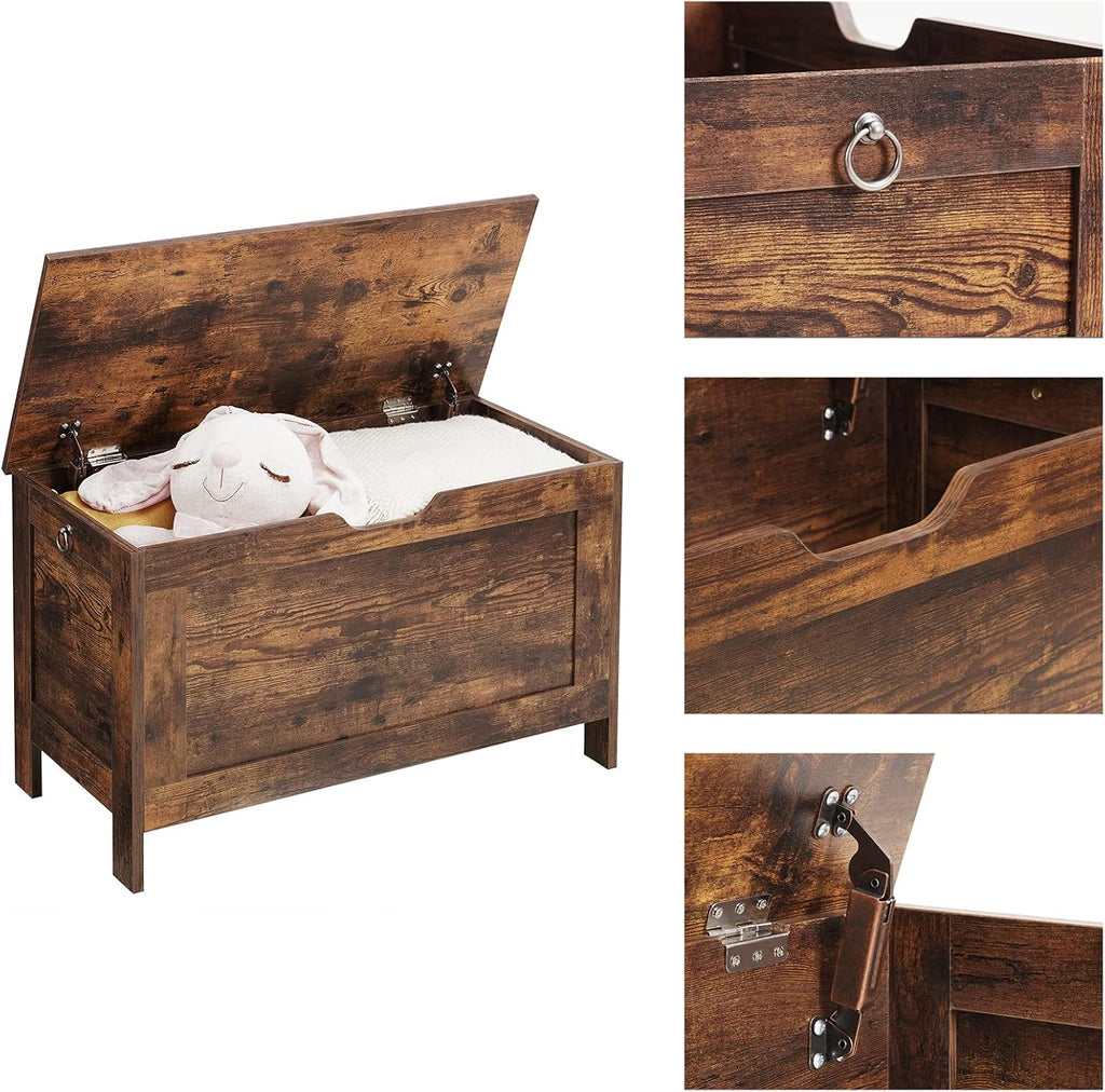Rustic Brown Lift Top Storage Chest J521