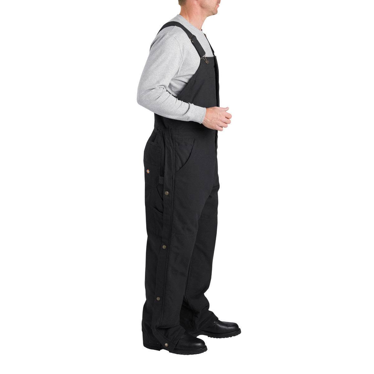 Black Insulated Bib Overall Y1776
