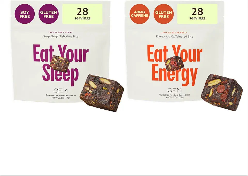 Deep Sleep Aid + Energy Aid Caffeinated Bites C931