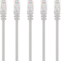 100-Pack Cat 6 Ethernet Cable White 0.5 Feet W191
