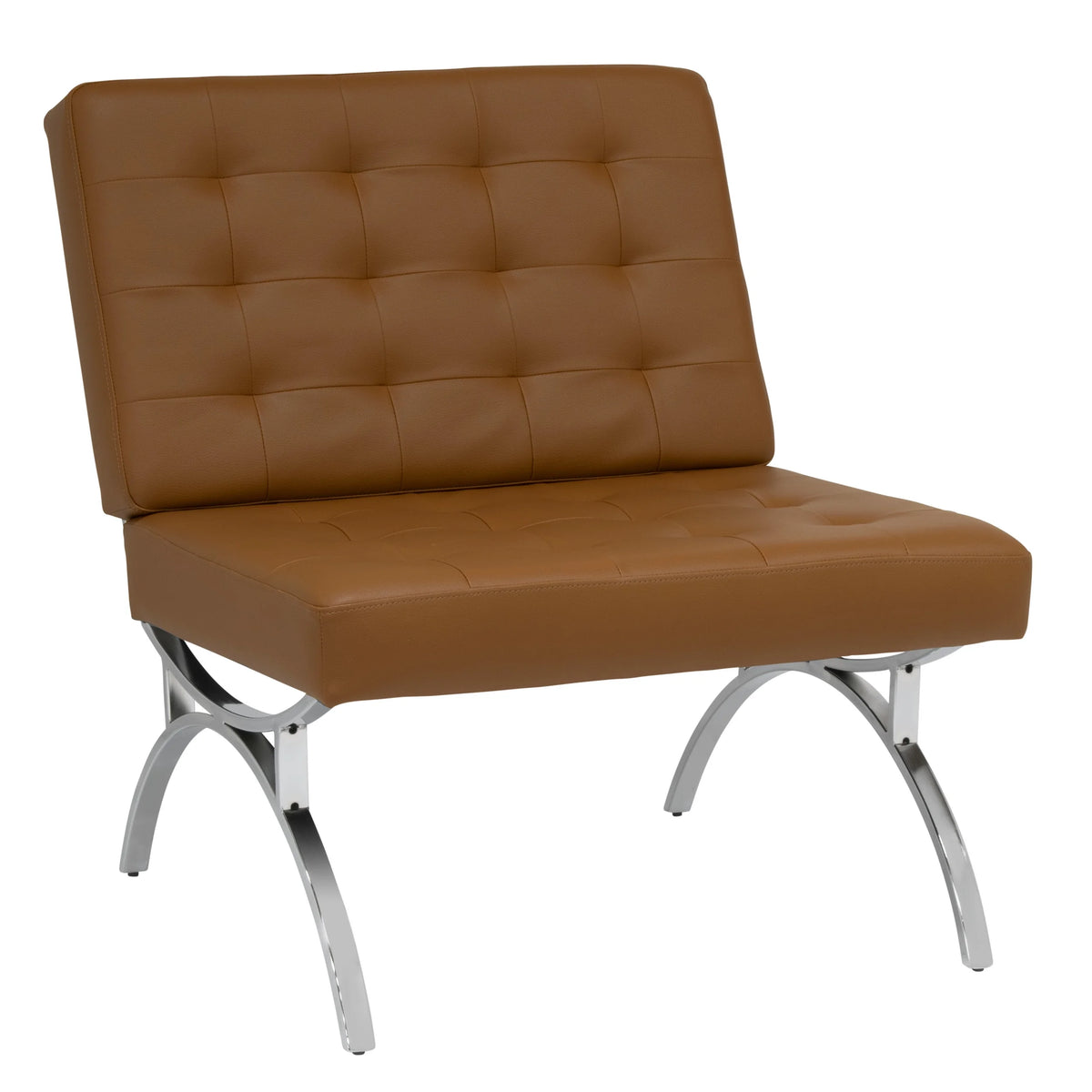 Brown Blended Leather Accent Chair D74155