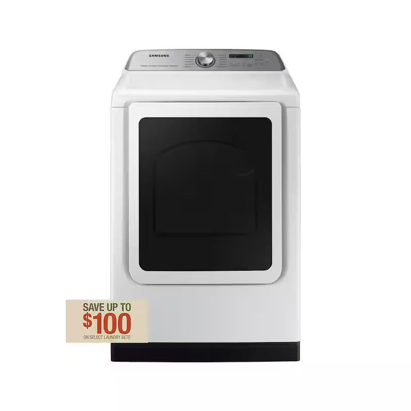 7.4 cu. ft. Vented Smart Front Load Electric Dryer with Steam Sanitize+ in White Z201476