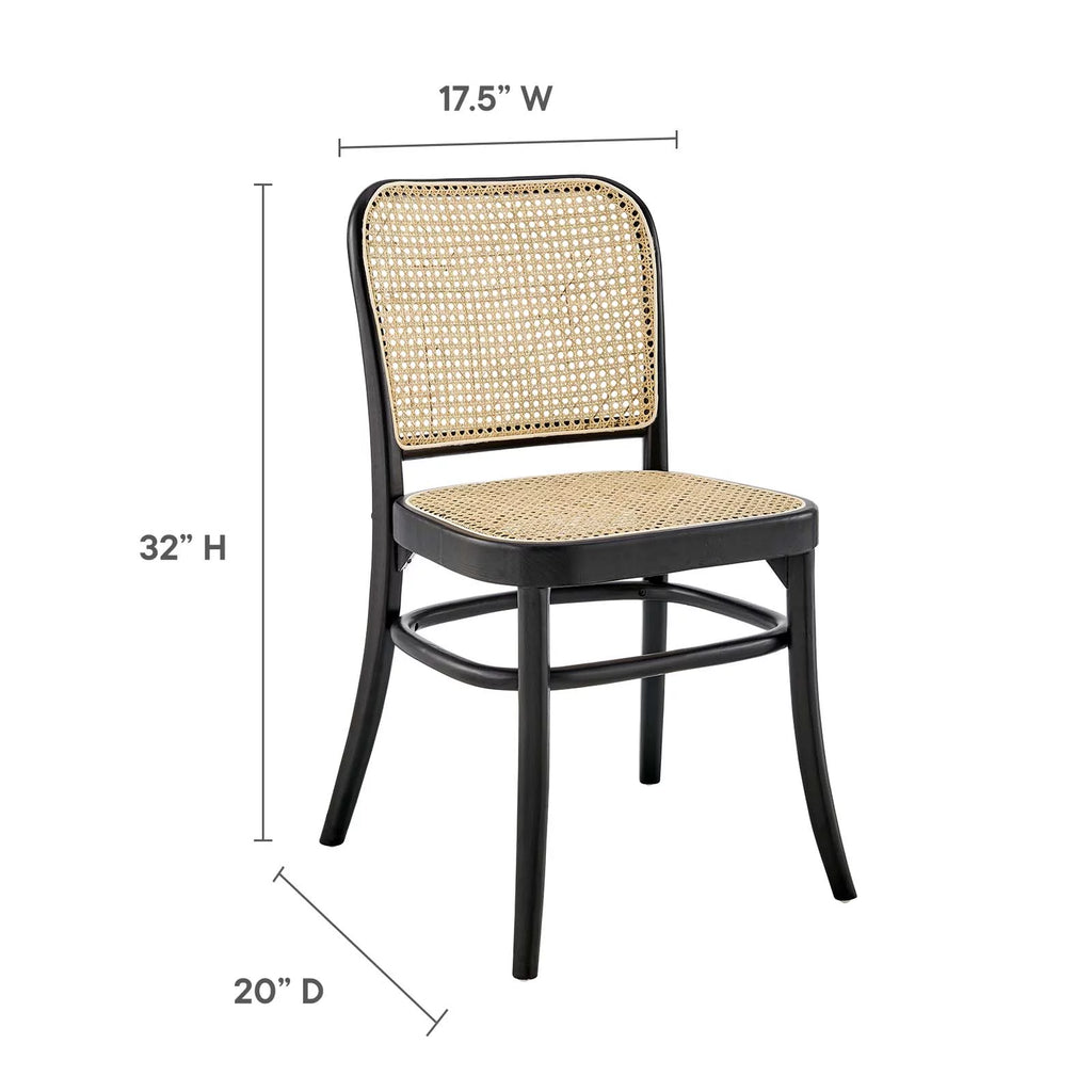 Black Wood Dining Side Chair M104822
