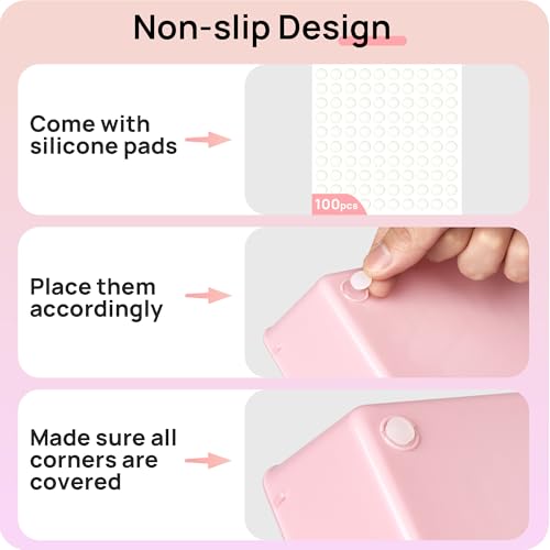 25 PCS Clear Plastic Drawer Organizers Set F7118