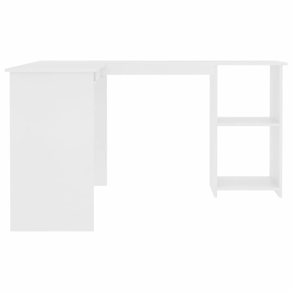 White L-Shaped Corner Desk J58548