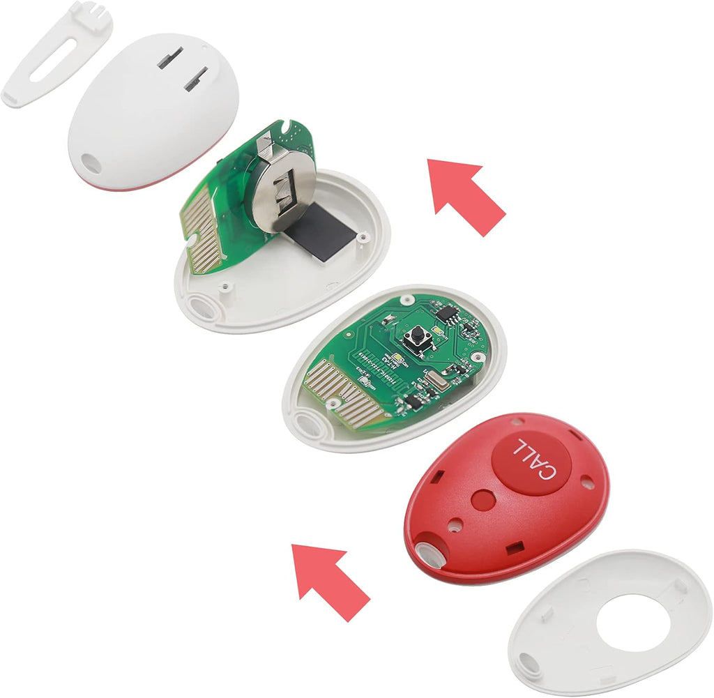 Wireless Caregiver Pager Emergency Alert System Call Button Q389