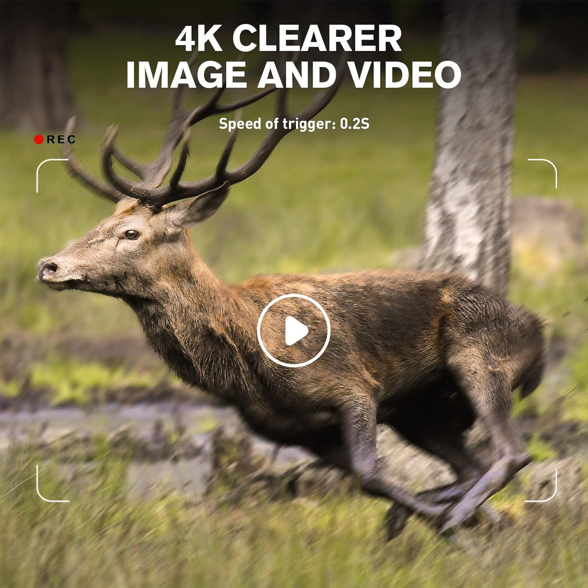 4K 30MP Night Vision Motion Activated Waterproof WiFi Trail Camera Pack of 2 L67275